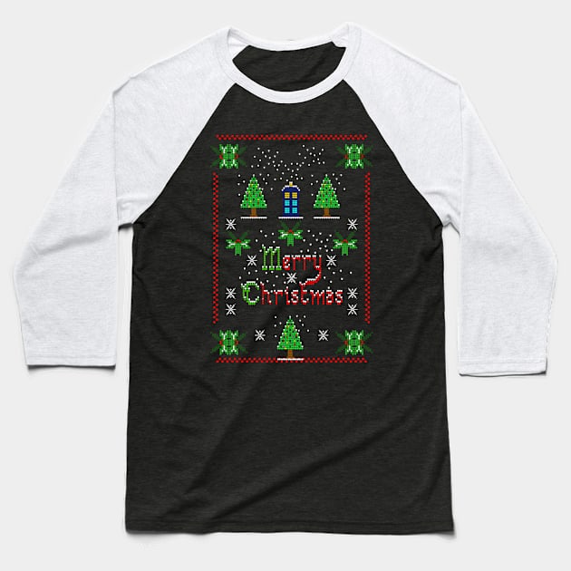 MERRY SWEATER Baseball T-Shirt by KARMADESIGNER T-SHIRT SHOP